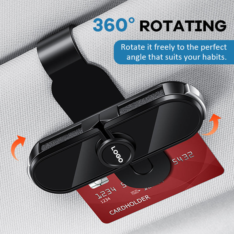 ๐ Car Sun Visor Rotating Glasses Clip