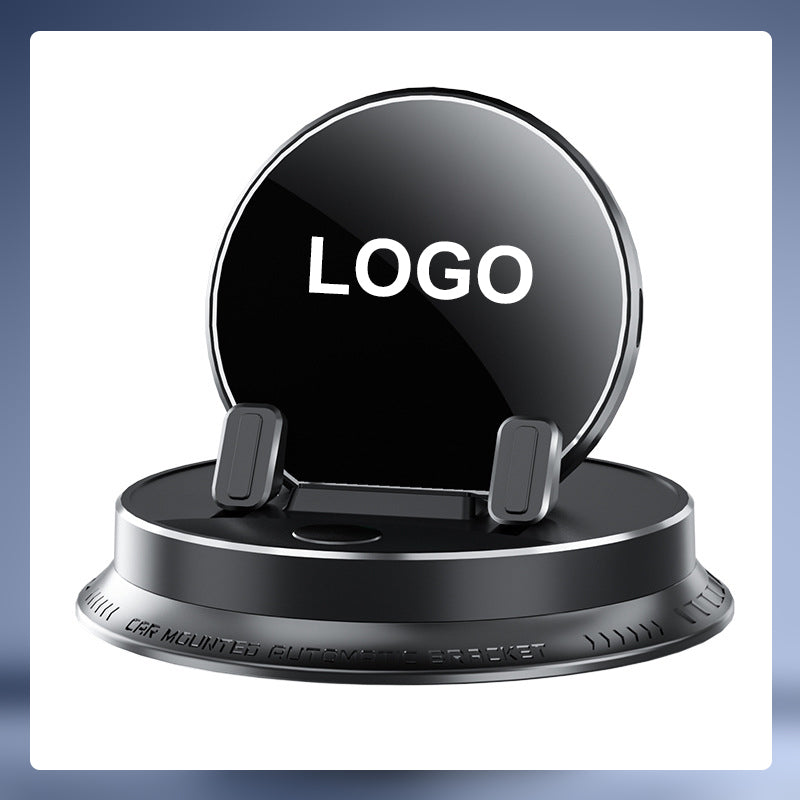 Multifunctional electric car dashboard cell phone holder with logo