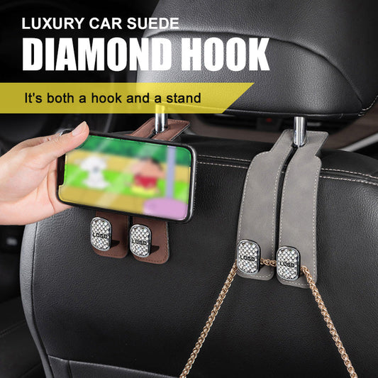 💎 Luxury Car Suede Diamond Hook 💎