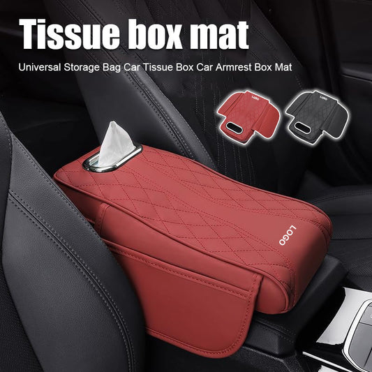 Universal Storage Bag Car Tissue Box Car Armrest Box Mat