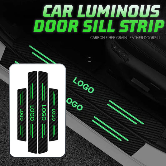 Illuminated door sill trims for cars(4 pieces)