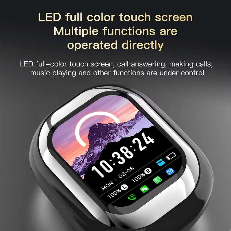 🎧Slide-Touch Bluetooth headset with AI translation