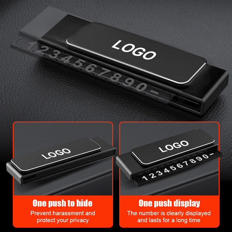 Metal Parking Number Plate