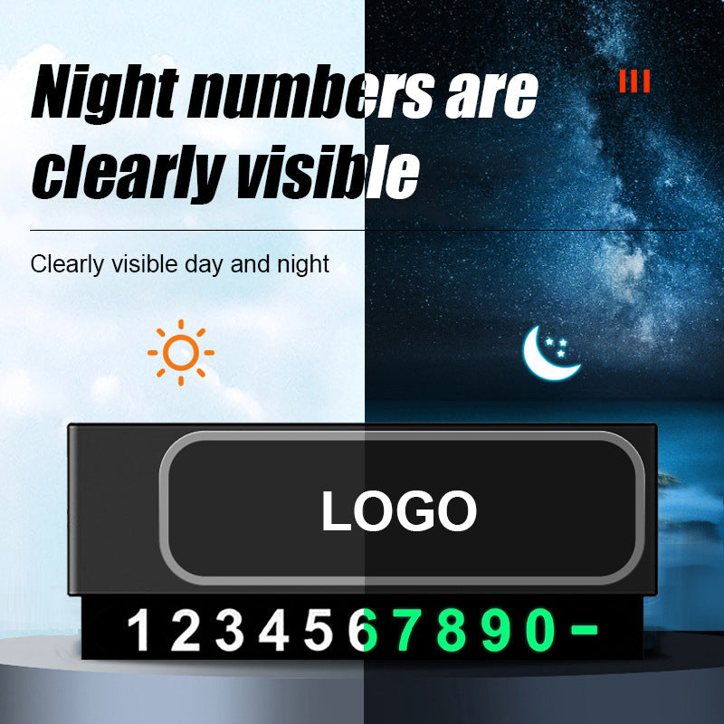 Metal Parking Number Plate