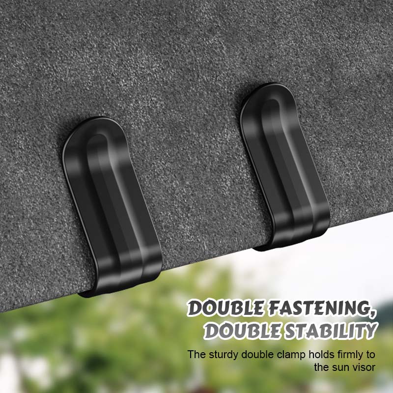 Mirrored glasses case for the car