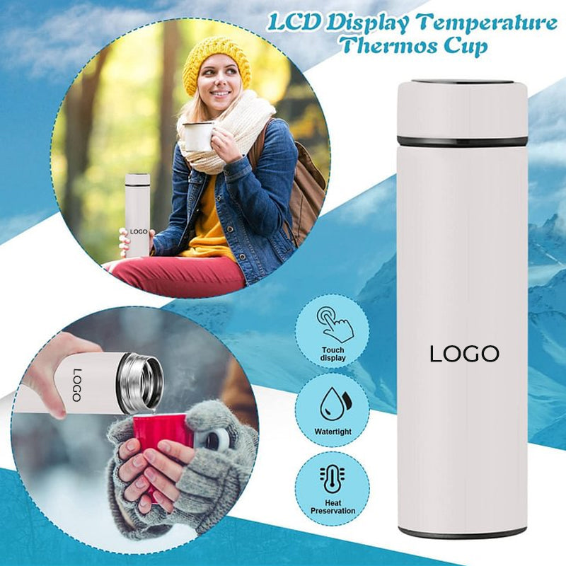 🎅🎁Christmas Special🎁🎅Stainless steel lettering intelligent temperature control insulation cup