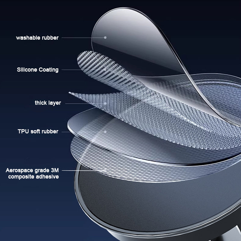 Multifunctional electric car dashboard cell phone holder with logo