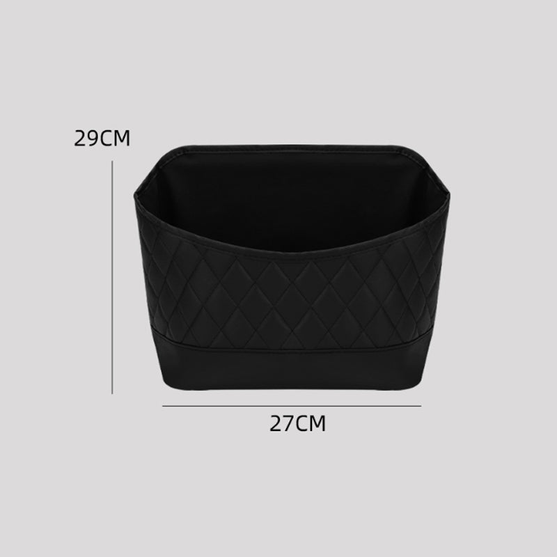 🚗 Car Seat Middle Leather Storage Net | Large Capacity, Keep Your Car Neat & Tidy 💼