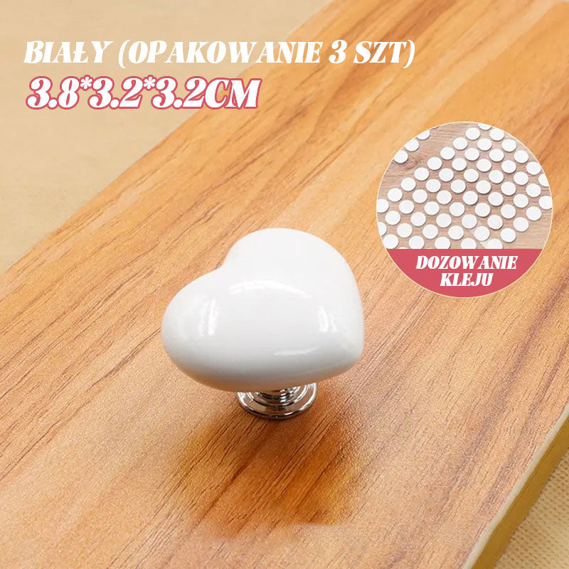 Colorful Heart-Shaped Loved Toilet Tank Press Helper.