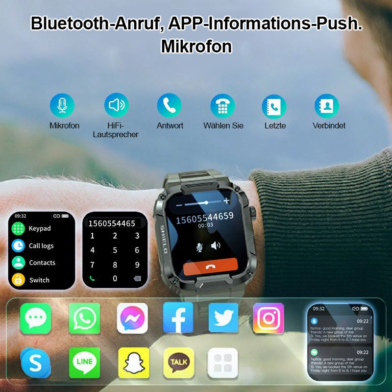 ⌚2024 IMPROVED MILITARY SMARTWATCH