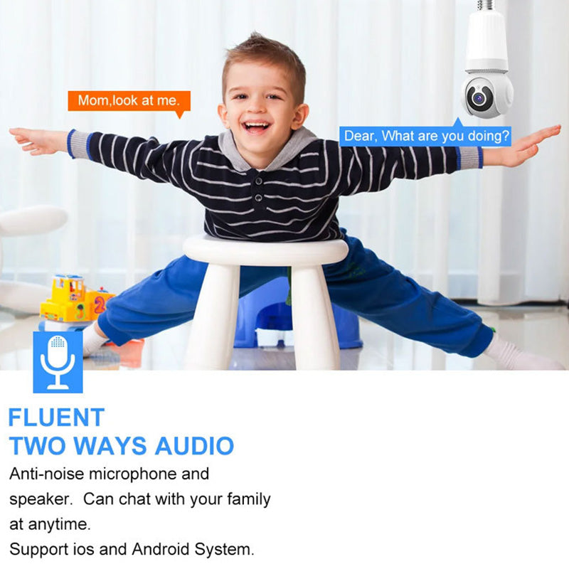 Smart WiFi Security Camera with Light