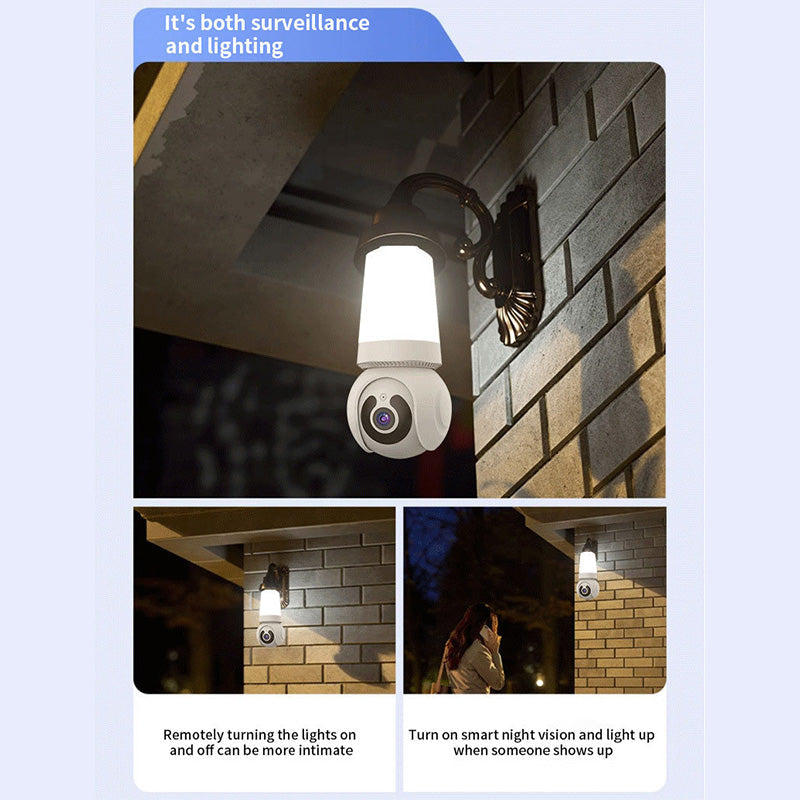 Smart WiFi Security Camera with Light
