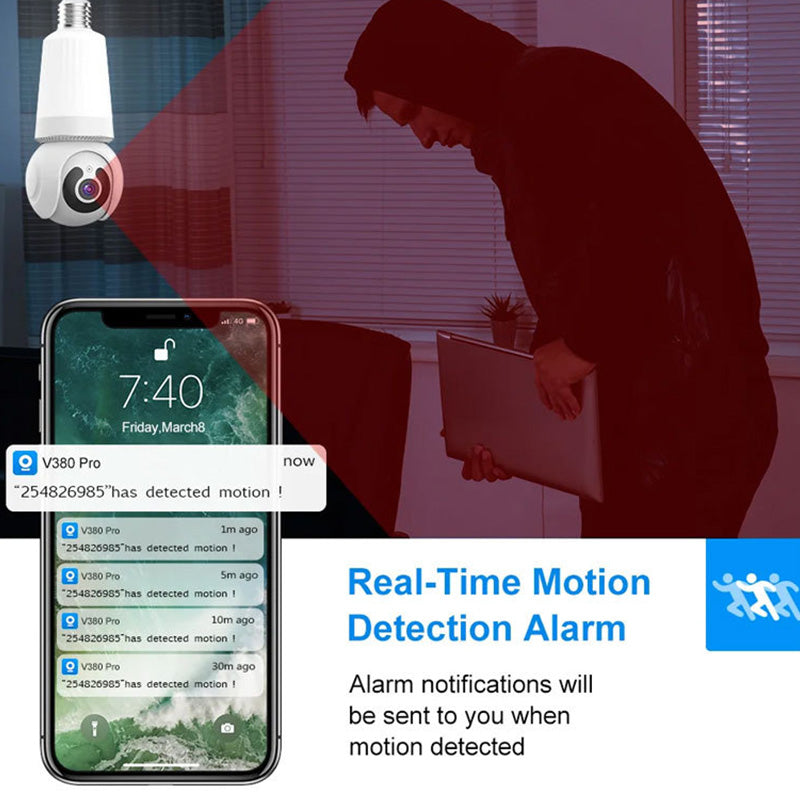 Smart WiFi Security Camera with Light