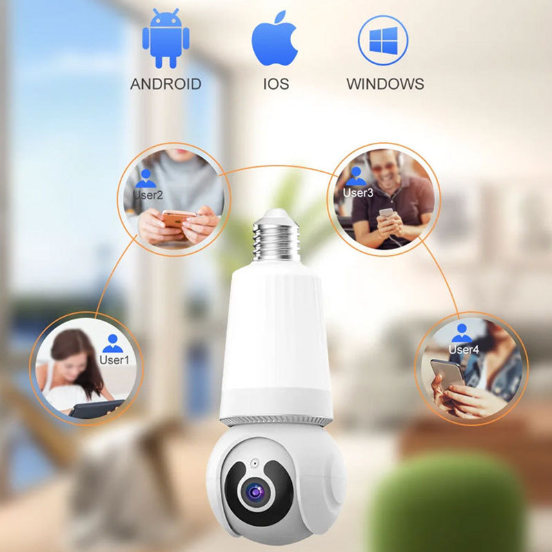 Smart WiFi Security Camera with Light