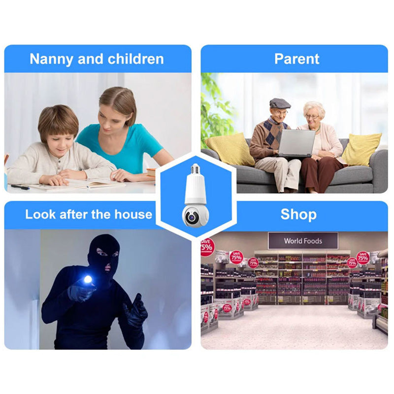 Smart WiFi Security Camera with Light